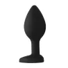 Ouch! Plug Bijou Anal Silicone Heart Noir 7 x 3.5 cm
